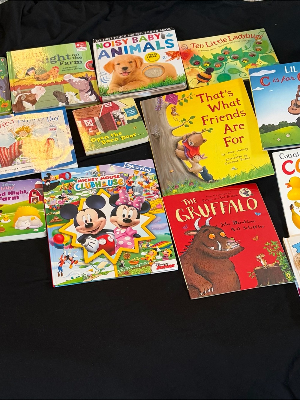 16 Pc Kids Book Bundle Disney Mickey Gruffalo & More